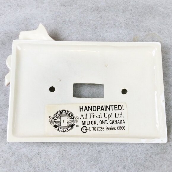 Vintage 80's Ceramic Ballerina Single Light Switch and Ballet Slippers - Picture 4 of 11